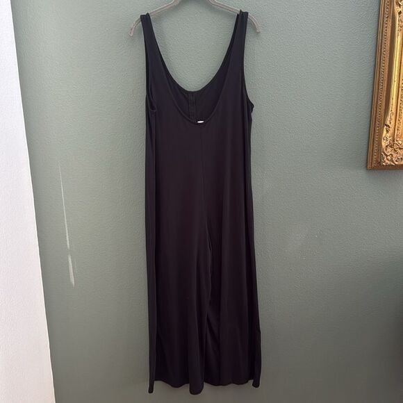 L*SPACE BLACK SLEEVELESS JUMPER WIDE LEG SZ L - Picture 5 of 9